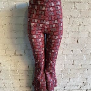 NWT 🔥Vintage 70s Bellbottoms Poly Stretch S